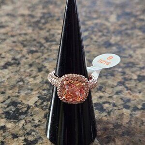 Bomb Party RG89866 "Standing in the Spotlight" Smokey Topaz Cubic Zirconia Sz 6